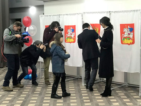 Андрей Воробьев проголосовал в Барвихе