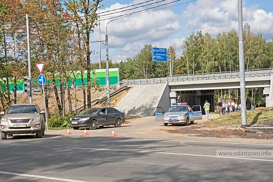 Новый светофор в Одинцово, Пост ДПС возле тоннеля под Северным обходом