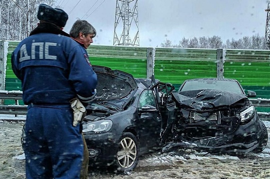 Два человека пострадали в аварии на Северном обходе Одинцово