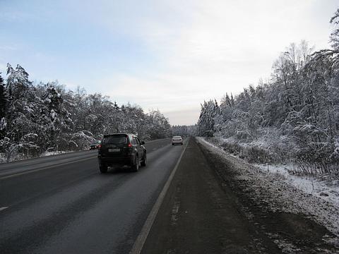 Зимняя дорога, Одинцовский городской округ, лес, снег, зима, проезжая часть, машина, автомобиль, turboliator99