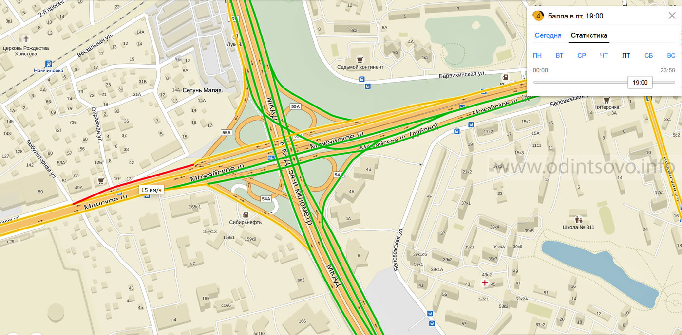 Карта мкад пятницкое шоссе