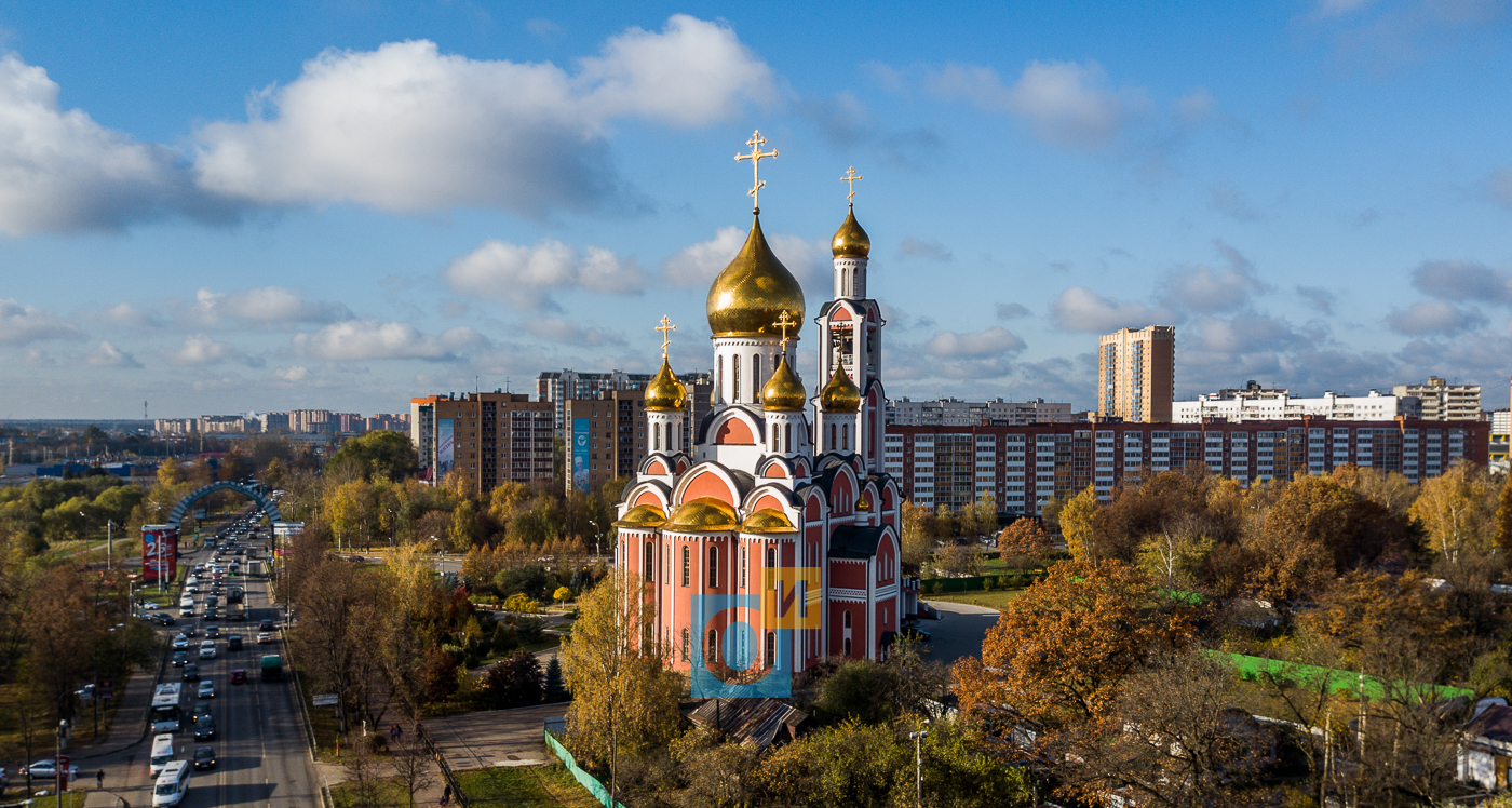 Храм Георгия Победоносца в Одинцово зима