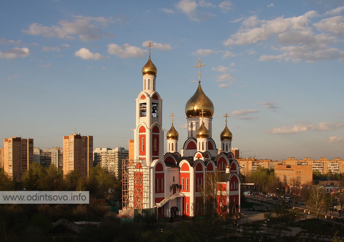 Храм Георгия Победоносца в Одинцово зима